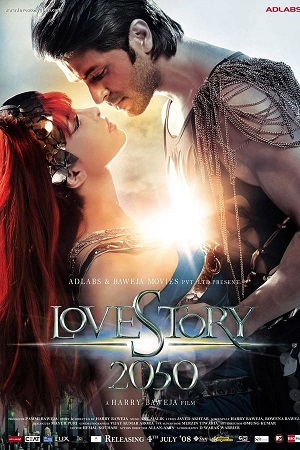 Download Love Story 2050 (2008) WebRip Hindi ESub 480p 720p